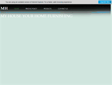 Tablet Screenshot of myhouseyourhomefurnishings.com